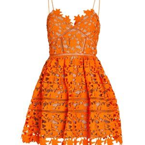 SELF-PORTRAIT Sleeveless Lace Azalea Mini Dress - LIKE NEW